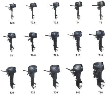 SAIL Boat Outboard Motor Engine - 2.5hp to 60hp