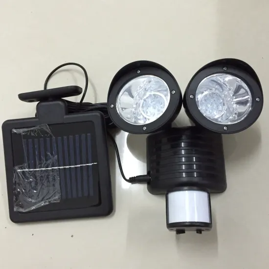 Motion-Activated Dual Head Solar LED Security Spot light