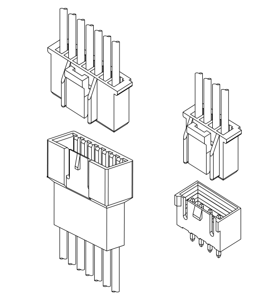 Cable de paso de 2.50 mm serie 2509 a conector de placa