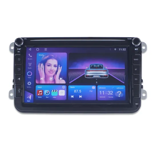 Universal MP5 Touch GPS Radio Stereo 8-Inch Car Video Player with CarPlay Support