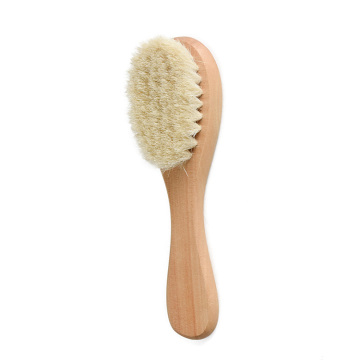 China Wholesale Eco-Friendly Wooden Handle Goat Bristle Children's Scalp Massage Hair Care Brush
