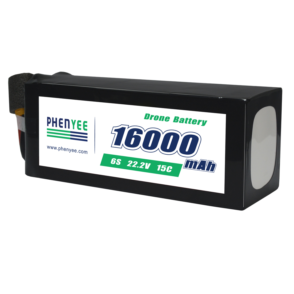 ইউএভি ড্রোন ব্যাটারি 16000 এমএএইচ 6 এস 22.2v 15 সি