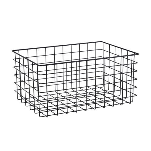 Household Organiser metal household wire storage basket for shop display Manufactory