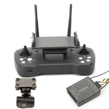Skydroid T12 2.4GHz 12CH Remote Control With Receiver Three-body Camera 20km Digital Map Transmission Transmitter