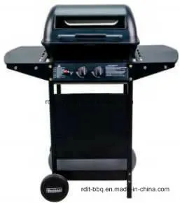2 Burners Gas Grill with Glass Watching Window