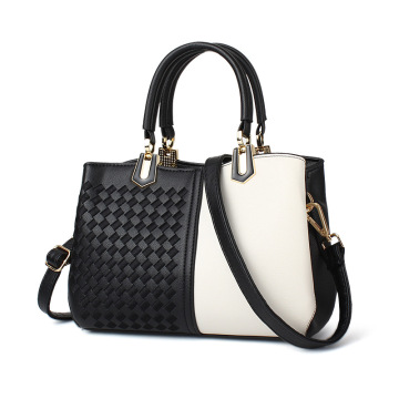 Woven Design Leather Handbags For Ladies