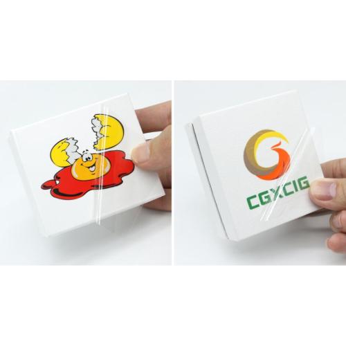 Custom High Adhesive MX-SP Label Colourful Carton UV Transfer Advertising Stickers Remain Only Logo Stickers. Words Eye Lash