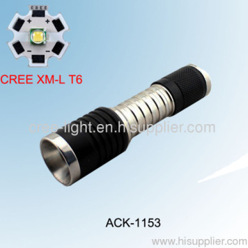 10w 500 Lumens Stainless Steel Cree Xml T6 High Power Mini Torch Ack-1153 