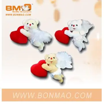 plush heart bear toy