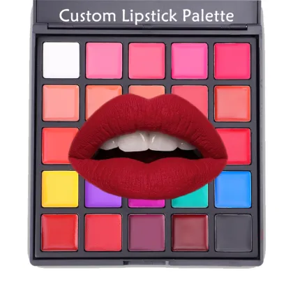 L25 Private Label Waterproof Vegan Makeup Custom Lip Palette