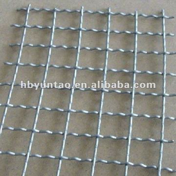 Crimped wire mesh screen for BBQ
