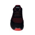 Sepatu pengaman flyknit merah hitam