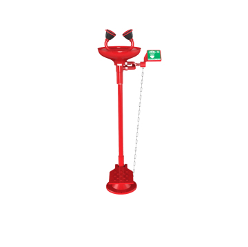 Emergency eyewash double eyewash red