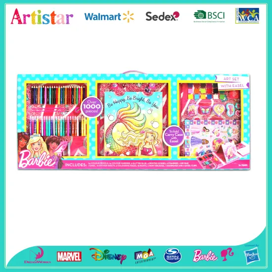 BARBIE Easel OVER 1000 pieces deluxe set