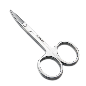Gold Micro Beard Grooming and Eyebrow Scissors - Stainless Steel Manicure and Cuticle Tool