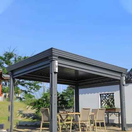 Chinese Style Aluminum Pavilion Waterproof Blinds