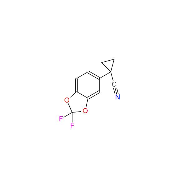 1- (2,2-difluorobenzo [d] [1,3] dioxol-5-il) ciclopropanecarbonitrile per intermedio farmaceutico