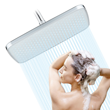 Modern Chrome Wall-Mounted Large Rainfall Shower Head