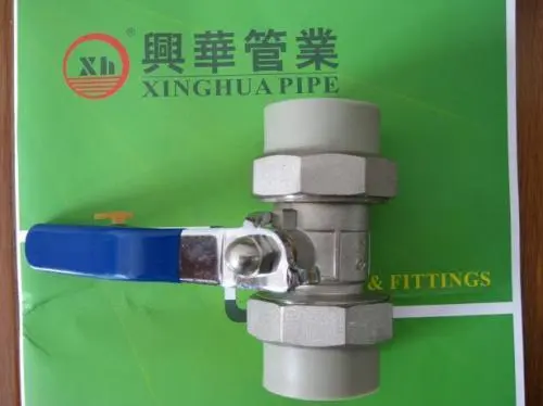 Pprc Fittings Plumbing Material Double Union Ball Valve 