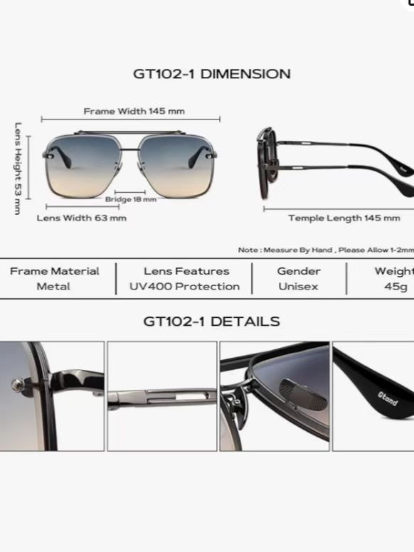 Pilot Gradient Full-frame Sunglasses