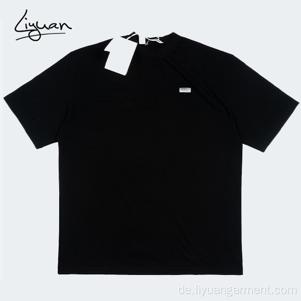 Kurzarm bedrucktes T -Shirt für Männer Baumwolle