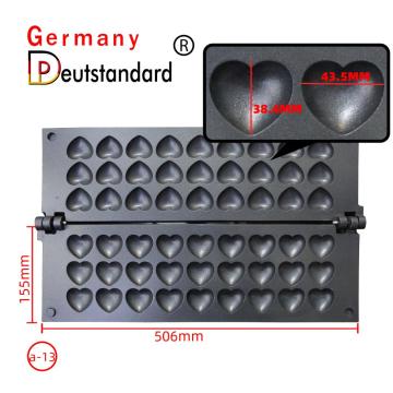 Pembuat wafel komersial pembuat wafel Belgia