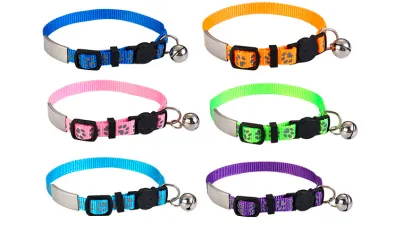 Nylon Cat Collars with Bell Reflective Safety Collars