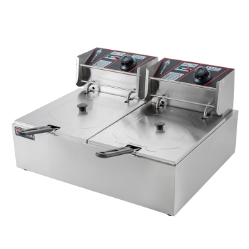 Commercial Equipment 2-Tank 2-Basket Electric Snack Fryer