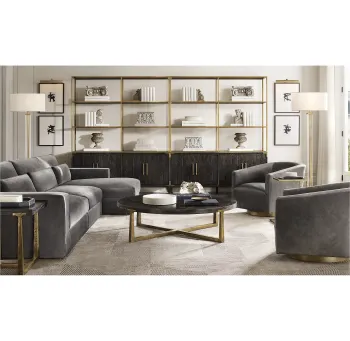Royal L Shape Fabric Sectional Sofa for Comfortable Living Room Designs