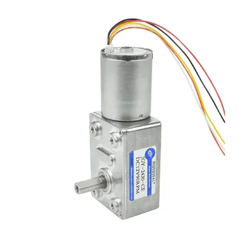 XYT JGY-2430 Brushless DC Worm Gear Motor - 12/24V 100rpm Self-locking Reversible Gearbox