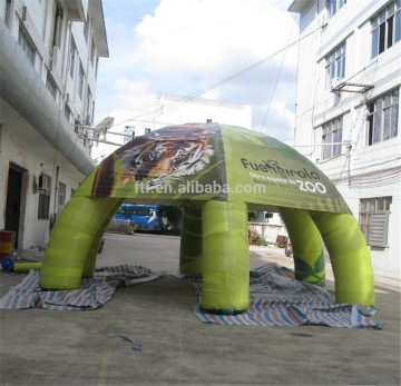 Inflatable globe tent