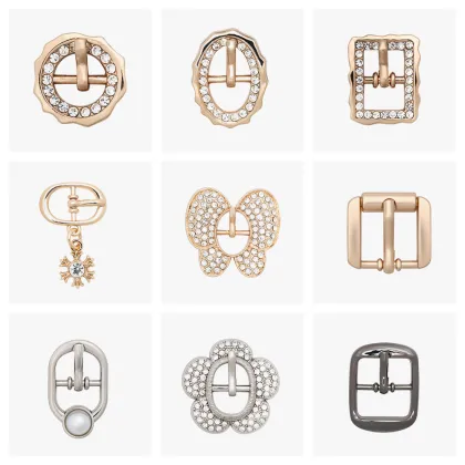 Retro Silver Engraved 3-Part Belt Pin Buckle Set