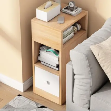 Bedside table small ultra-narrow modern minimalist bedside rack mini new ins style bedroom bedside table