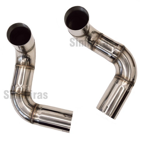 Czterokrotny końcówka 3-calowa 3-calowa końcówka Audi R8 MK2 5.2L V10 2016-2018 F1 System wydechowy X-Pipe