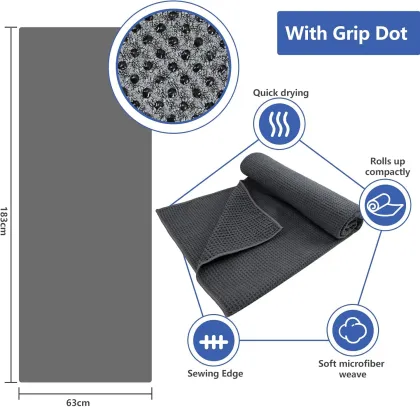 Yoga Towel for Hot absorbent Towel with Slipless