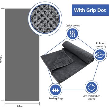 Microfiber nonslip printed towel