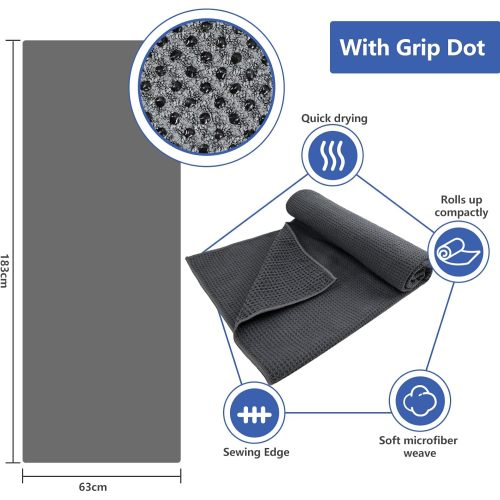 Microfiber nonslip printed towel