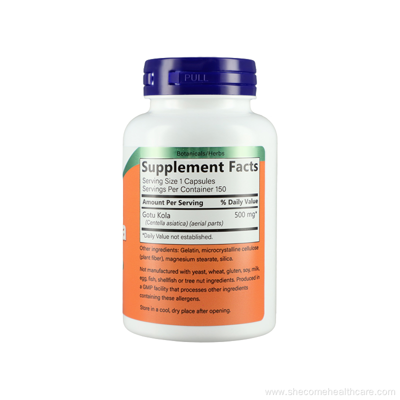 Gotu Centella asiatica high Absorption Gotu Kola Capsules