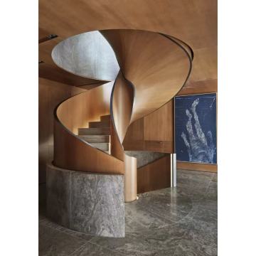 طلاء بخاخ معدني لون ذهبي مداس رخامي سلم منحني