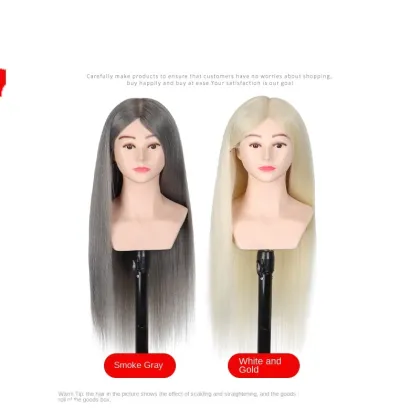 Wholesale 100% Human Hair Wigs with Mannequin Head and Shoulders for Perm Training