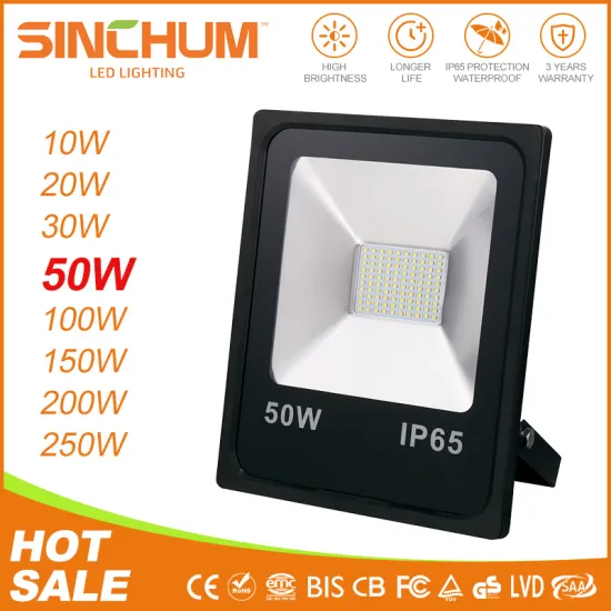 SMD 50w ip65 epistar aluminum heat sink led commercial flood light