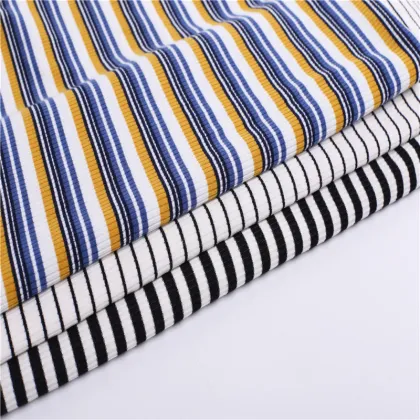 Customized Rib Knitting Coarse Needle Fabric For Ladies