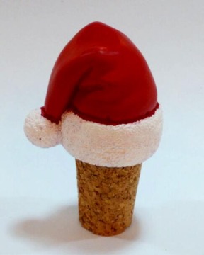 Sankt Hut-Flaschen-Stopper für Weihnachtsdekoration