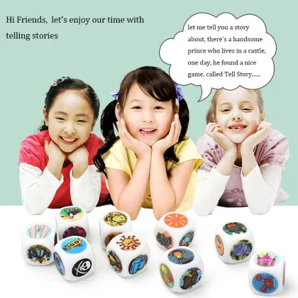 Imaginative Learning: Board Game Educational Toys - Cube, Storytelling Dice, and Teaching Aids for Enhanced Student Engagement