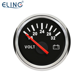 ELING Waterproof Voltmeter 52mm 12V/24V with Backlight for Vehicles and Yachts