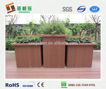 customized wpc garden plant pot, composite flower fencing, flower box