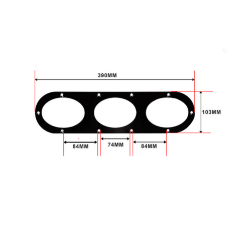 Diffuseur d&#39;air de guidage de pare-chocs universel en aluminium