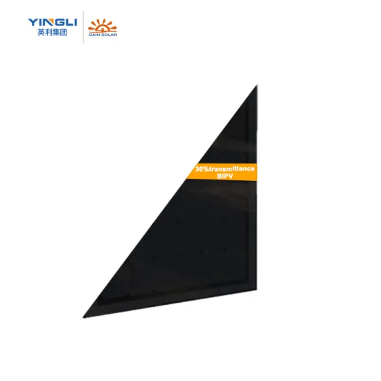 JiaSheng BIPV Solar Panel - 1200x600 Size Triangle Double Glass 30% Transmittance Open Frame 215W Roof Tile System