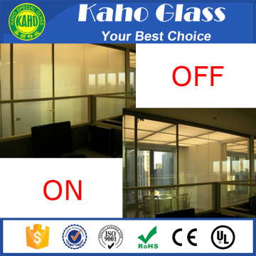 5+5mm 6+6mm fashion design tempered laminated smart glass for office partition wall