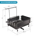 1 Tier Iron With Powder Coating Dish Rack Dish Drying Rack With Drainboard Set For Kitchen Factory